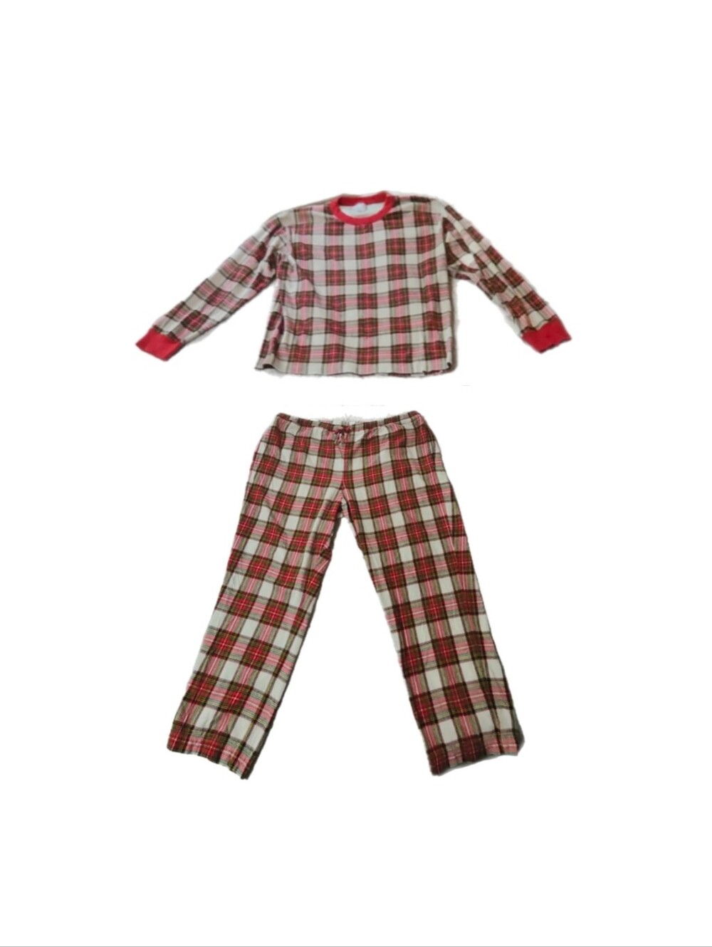 Hanna Andersson Organic Cotton Plaid Pajamas Women's Sz XXL